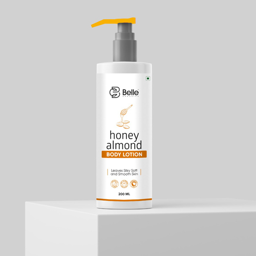 Honey Almond Body Lotion Bottle Label Designing Company